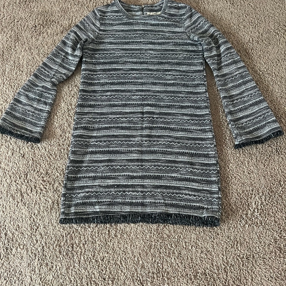 Chic Striped Sweater Dress